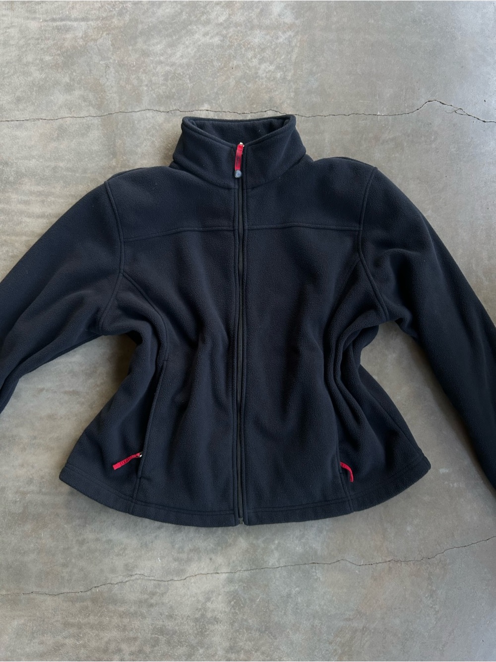 L.L. Bean Black Full-Zip Fleece Jacket